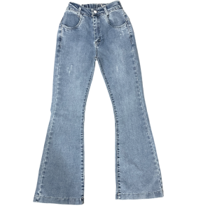 شلوارجین بچگانه بوت کات سایز ۸ تا ۱۰ سال